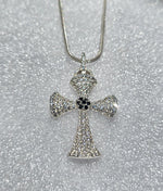 Cargue la imagen en el visor de la galería, Collar Cruz con corte circular