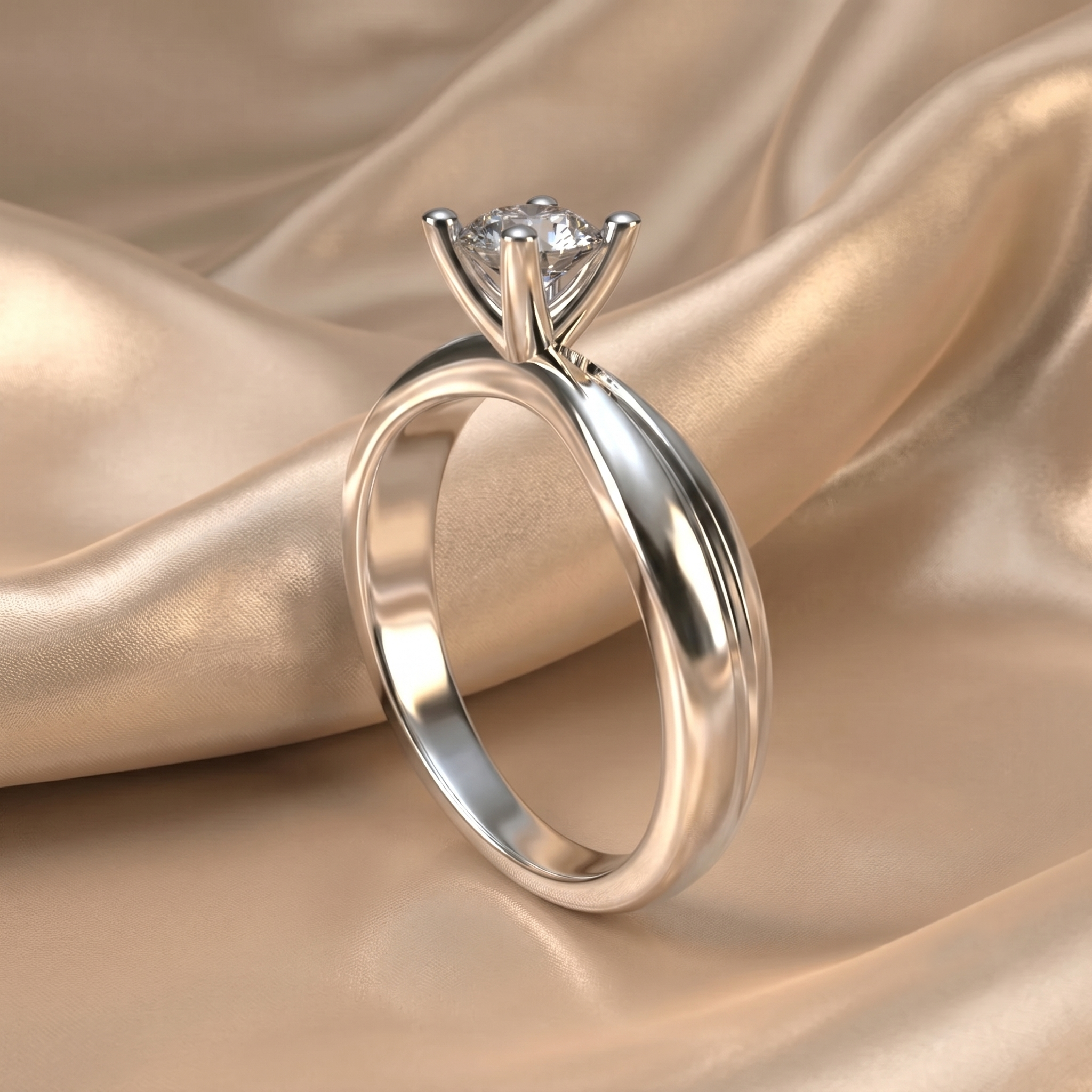 Anillo de Compromiso Promesa eterna- Plata 950 | Luya Joyería