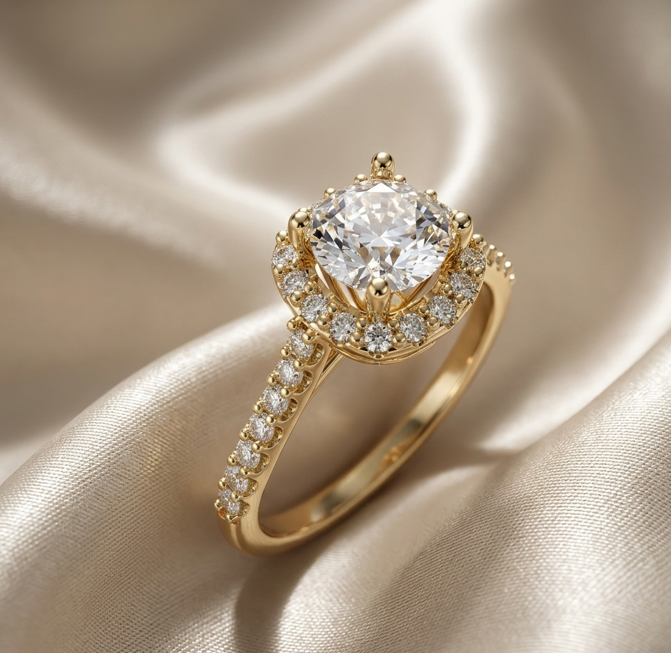 Anillo de Compromiso Centella - Plata 950 | Luya Joyería