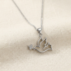 950 Silver Dove Necklace - Luya Jewelry