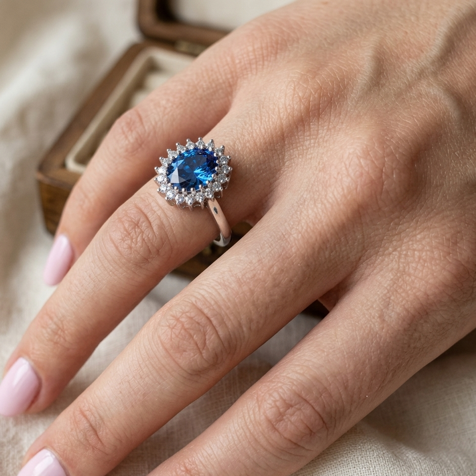 Anillo Lady Di Plata 950 | Hecho a Mano | Luya Joyería