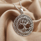 Collar árbol de la vida en plata 950