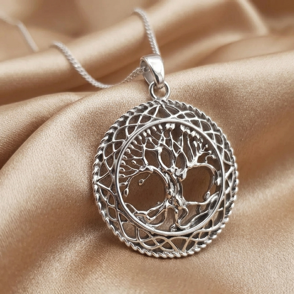 Collar árbol de la vida - Plata 950 de Luya