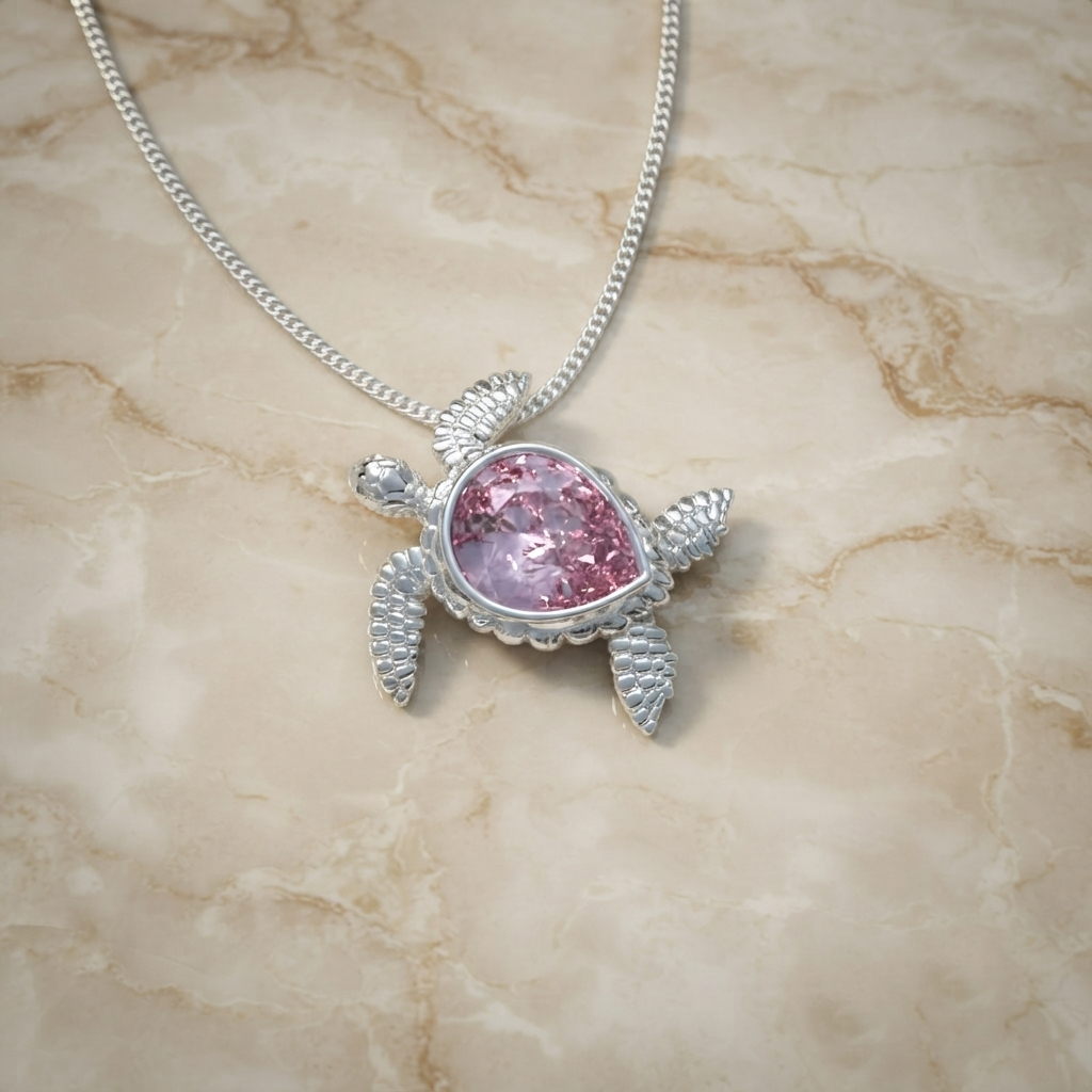 Collar de Tortuga de Plata 950 | Hecho a Mano - Luya Joyería