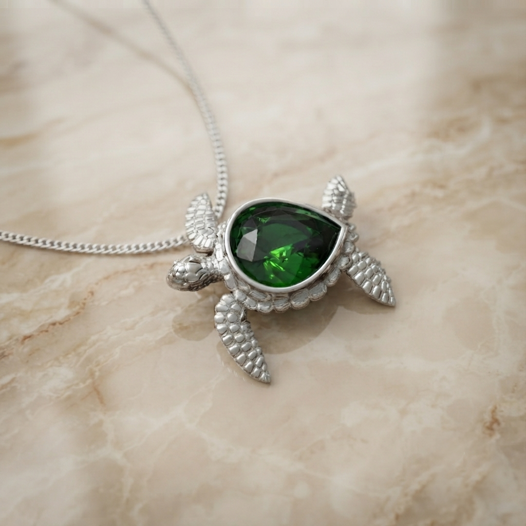 Collar de Tortuga Plata 950 | Diseño de Autor | Luya Joyería