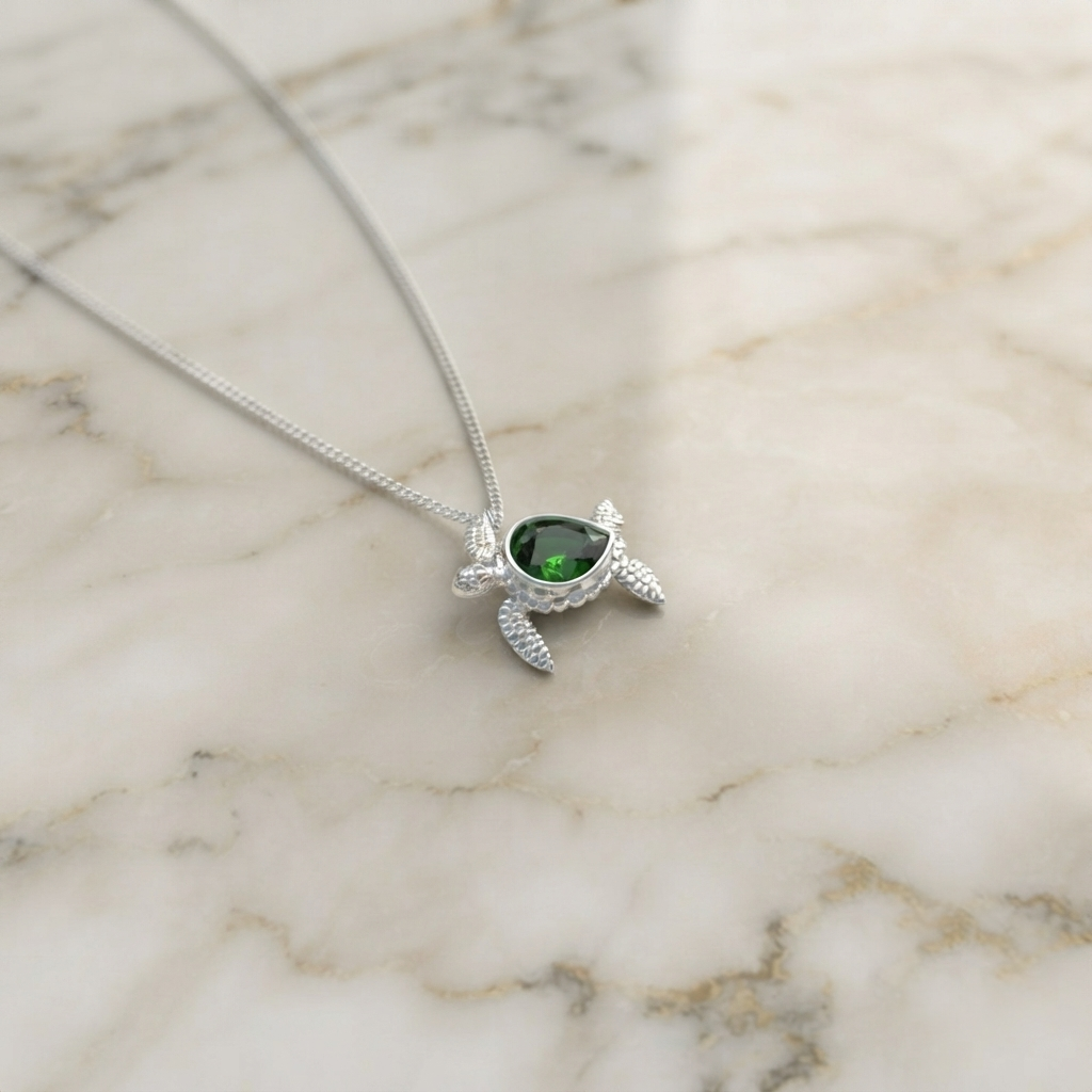 Collar de Tortuga de Plata 950 | Hecho a Mano - Luya Joyería