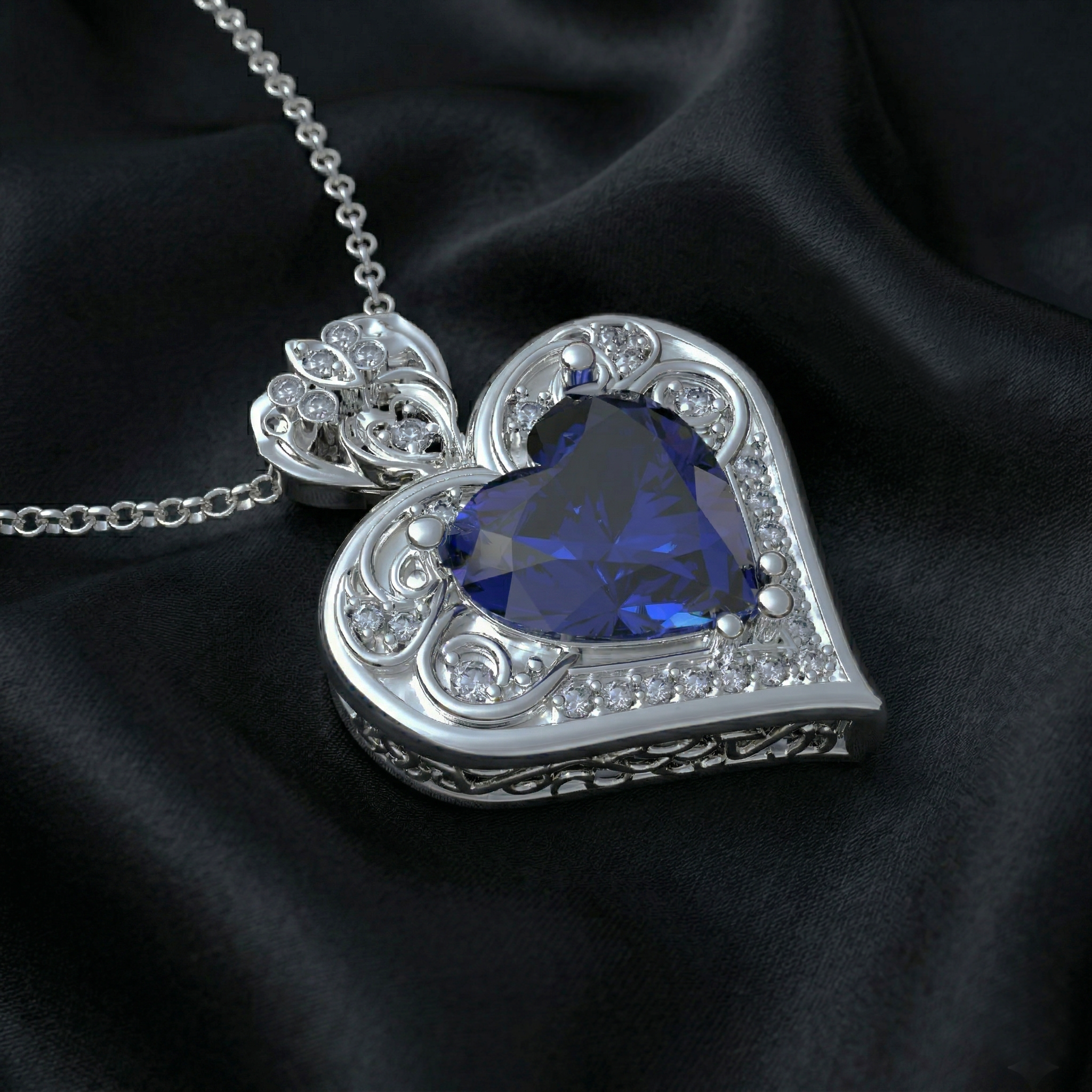 Collar Corazon de vida Plata 950 | Hecho a Mano | Luya Joyería
