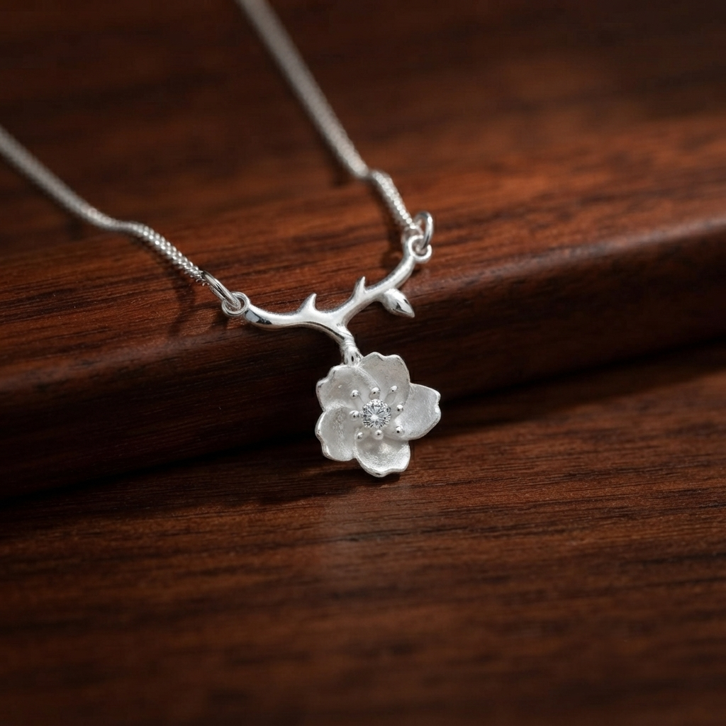 Collar flor de cerezo | Joyería de Autor - Luya