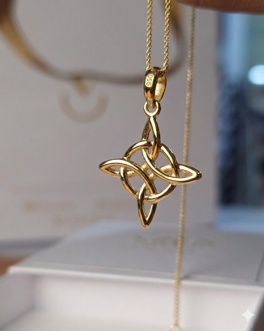 Collar Nudo de Bruja Plata 950 | Hecho a Mano | Luya Joyería