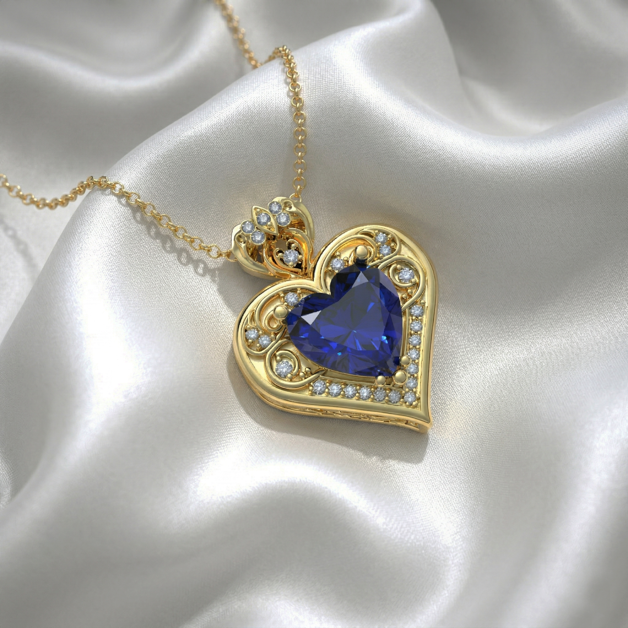 Collar Corazon de vida Plata 950 | Hecho a Mano | Luya Joyería