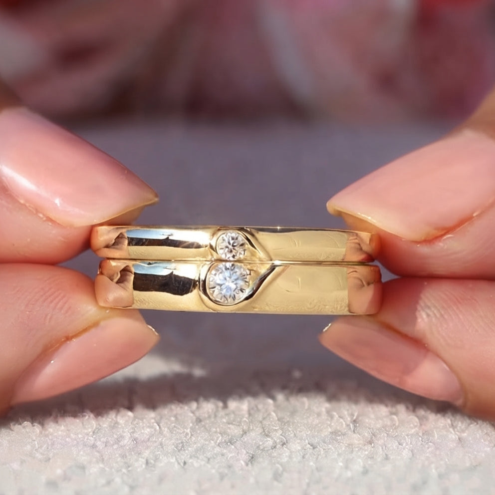 Un solo corazón Aros en Plata 950 | Hecho a Mano | Luya Joyería