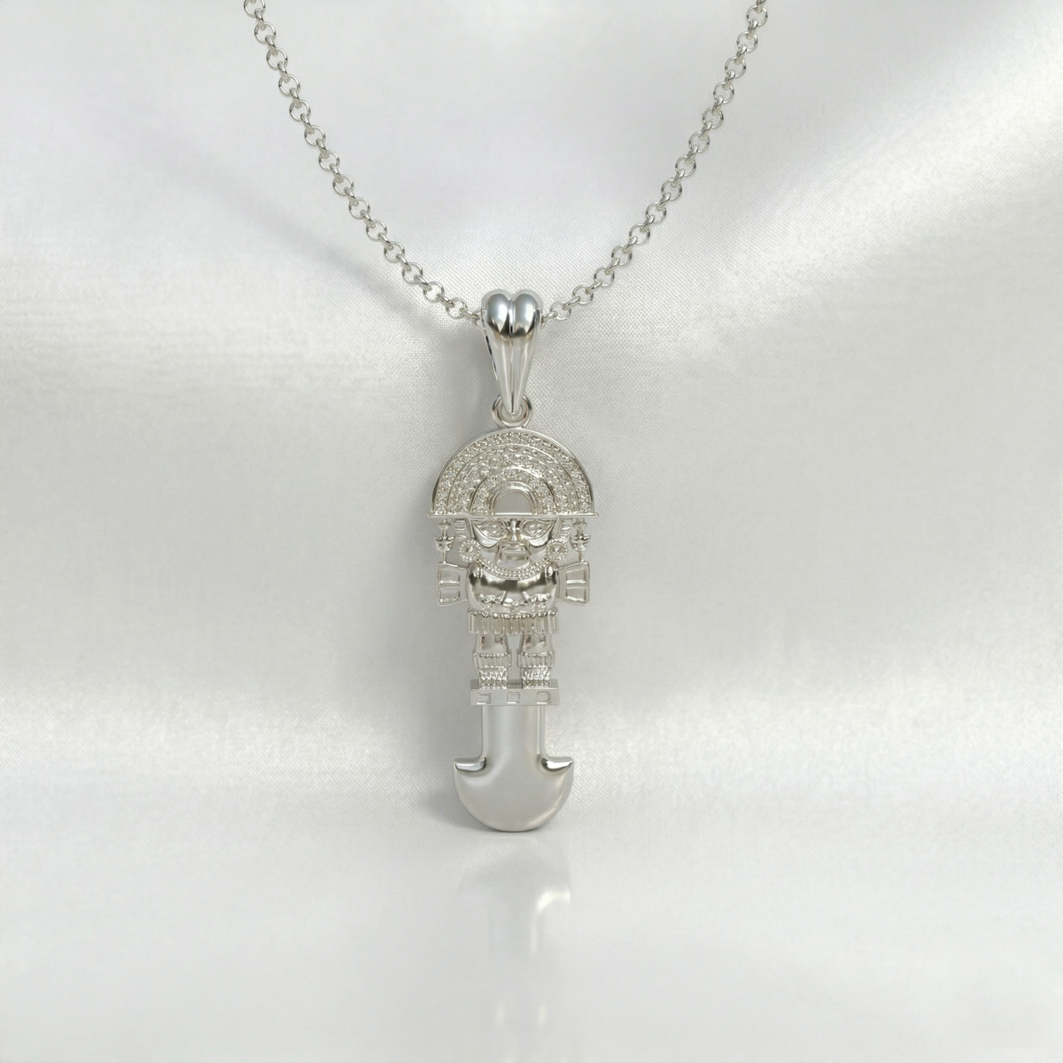 Tumi Peru 950 Silver Necklace | Handmade | Luya Jewelry