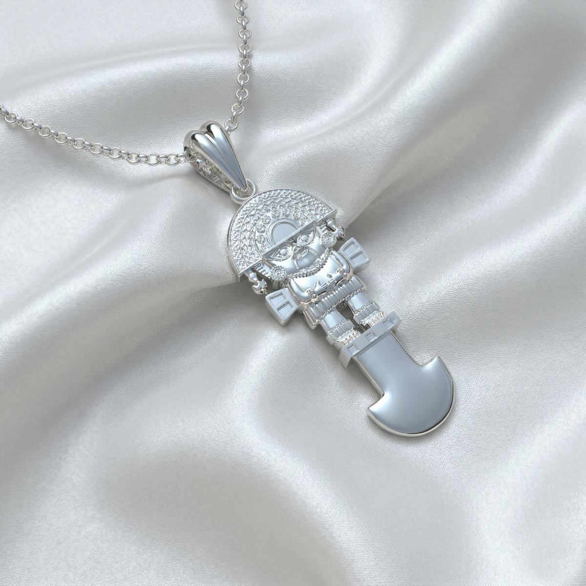 Tumi Peru 950 Silver Necklace | Handmade | Luya Jewelry