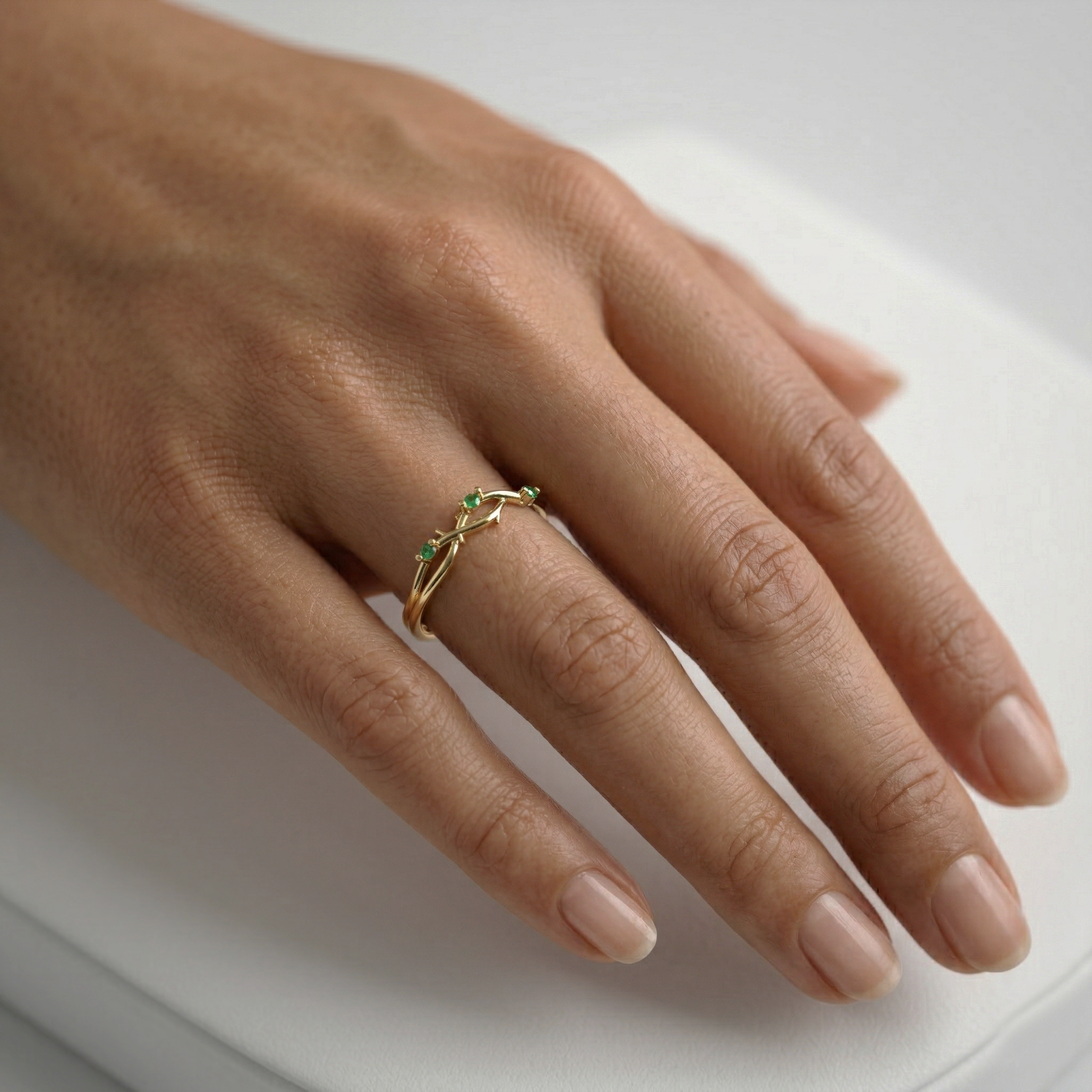Anillo Ramas Plata 950 | Hecho a Mano | Luya Joyería