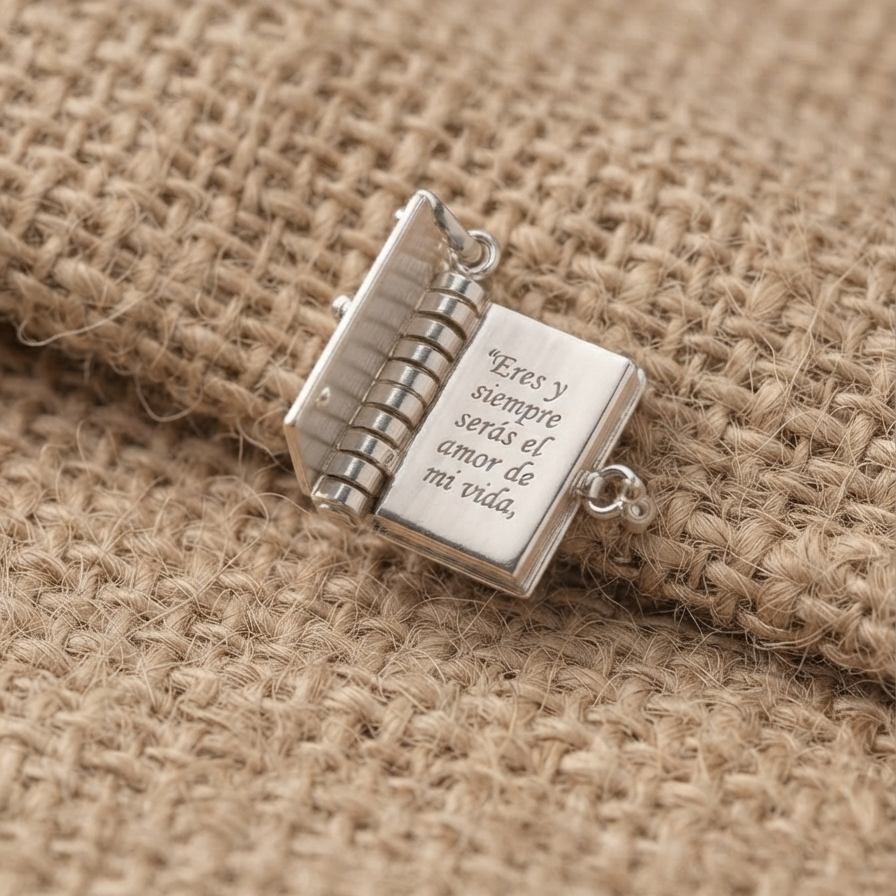 Libro de recuerdos de Plata 950 - Luya Joyeria