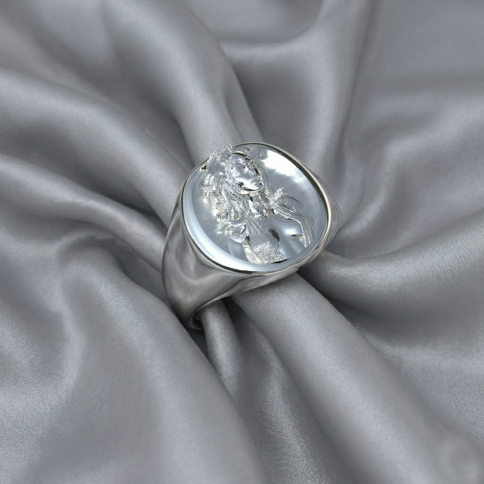 Anillo de medusa Plata 950 | Hecho a Mano | Luya Joyería