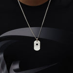 Cargue la imagen en el visor de la galería, Collar placa estrella de David