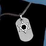 Cargue la imagen en el visor de la galería, Collar placa estrella de David