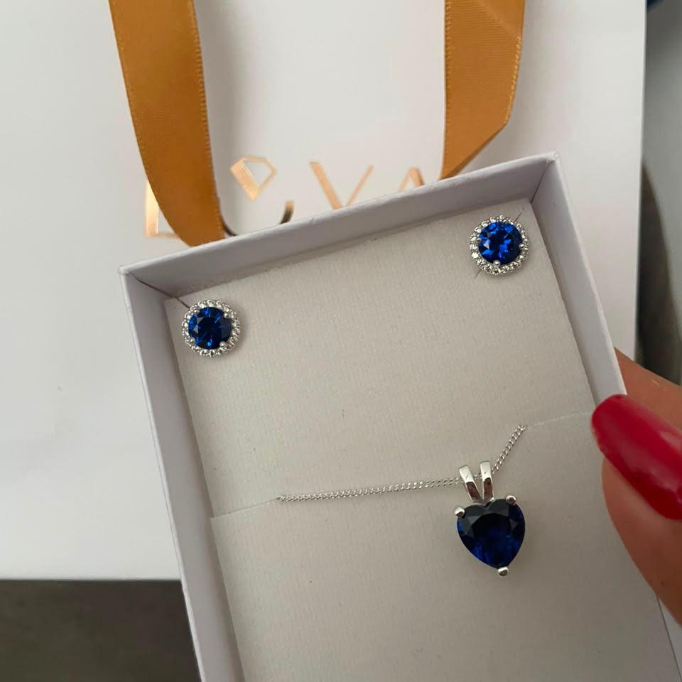 Aretes y collar Divina - Plata 950 - Luya Joyeria