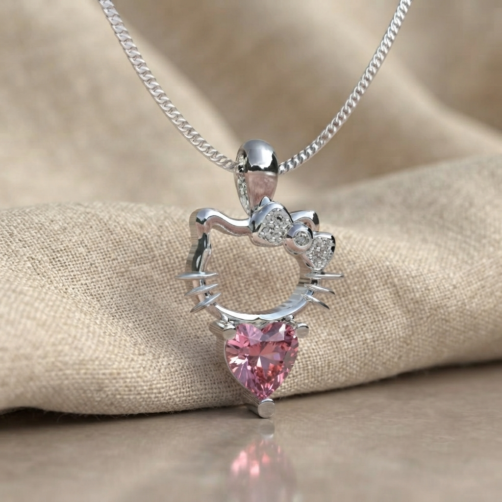 Collar Hello Kitty - Plata 950
