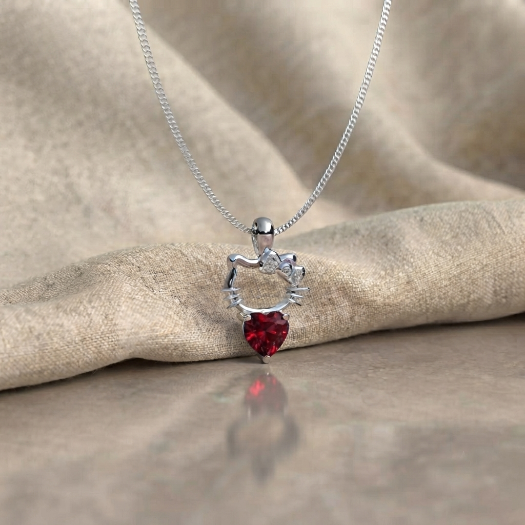 Collar Hello Kitty - Plata 950