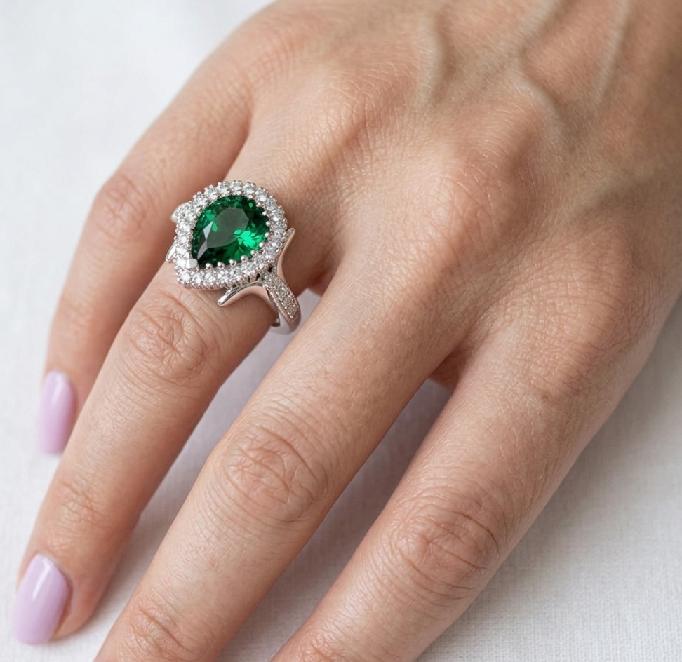 Anillo Sultana Hurrem Mini Plata 950 | Hecho a Mano | Luya Joyería