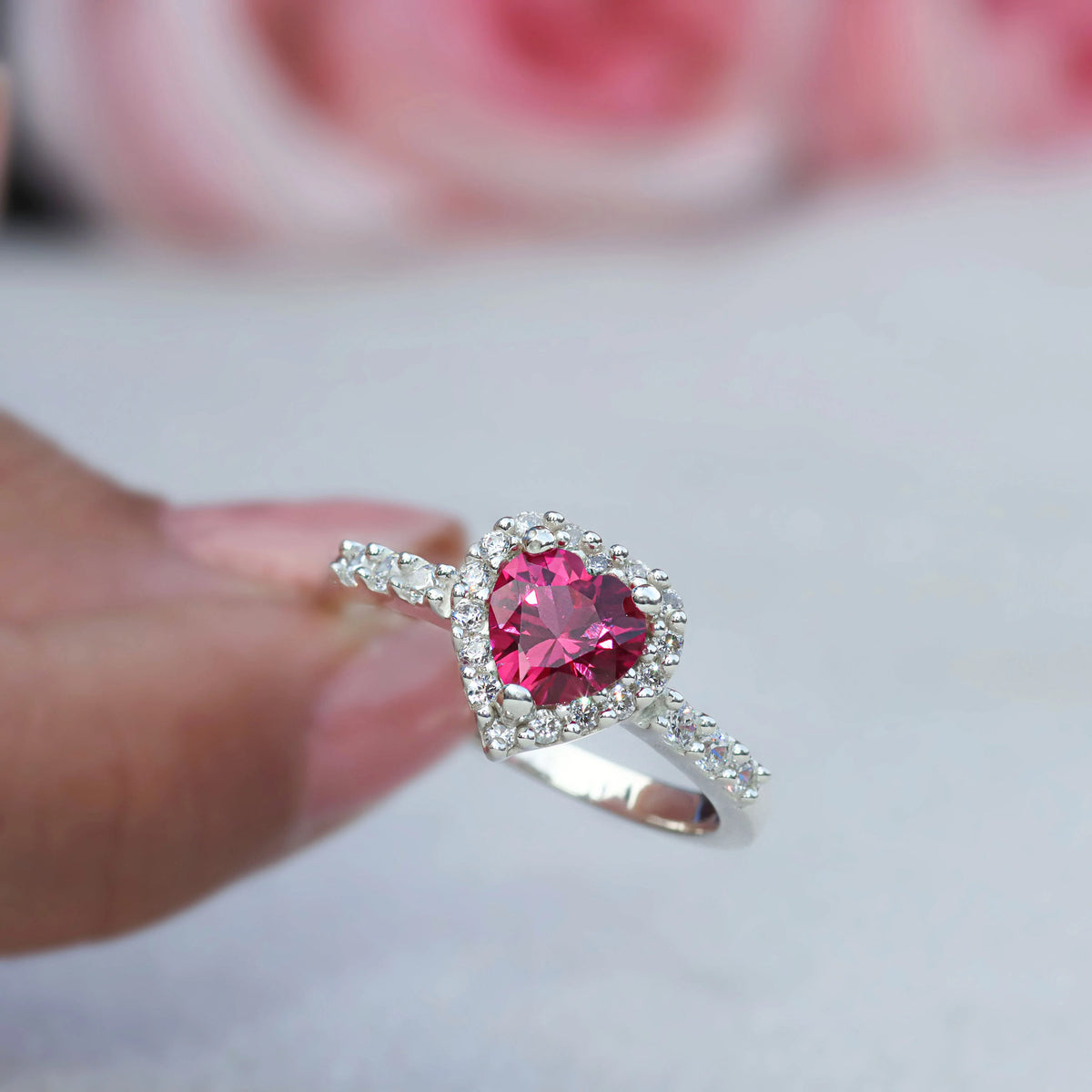 Anillo de Promesa Corazón - Plata 950