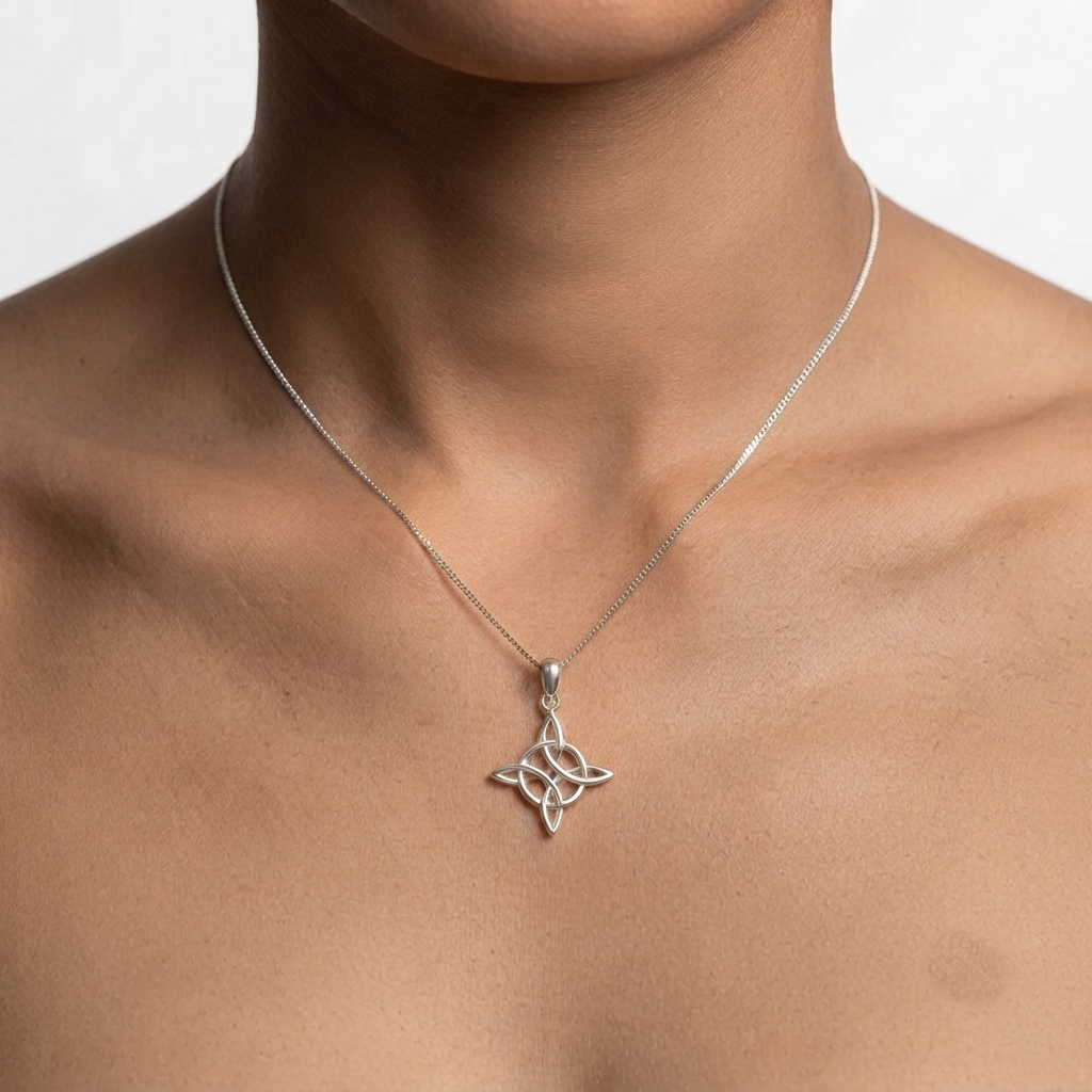 Collar Nudo de Bruja Plata 950 | Hecho a Mano | Luya Joyería