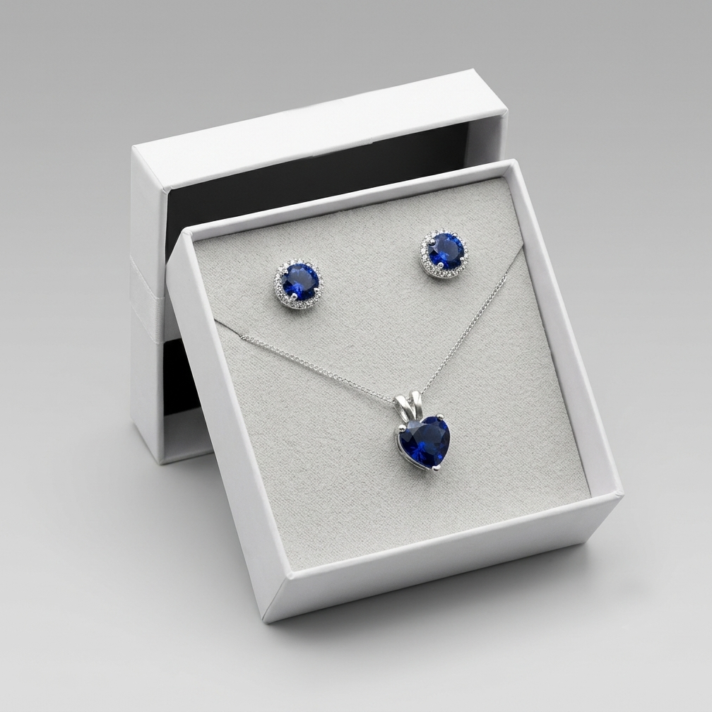 Aretes y collar Divina - Plata 950 - Luya Joyeria