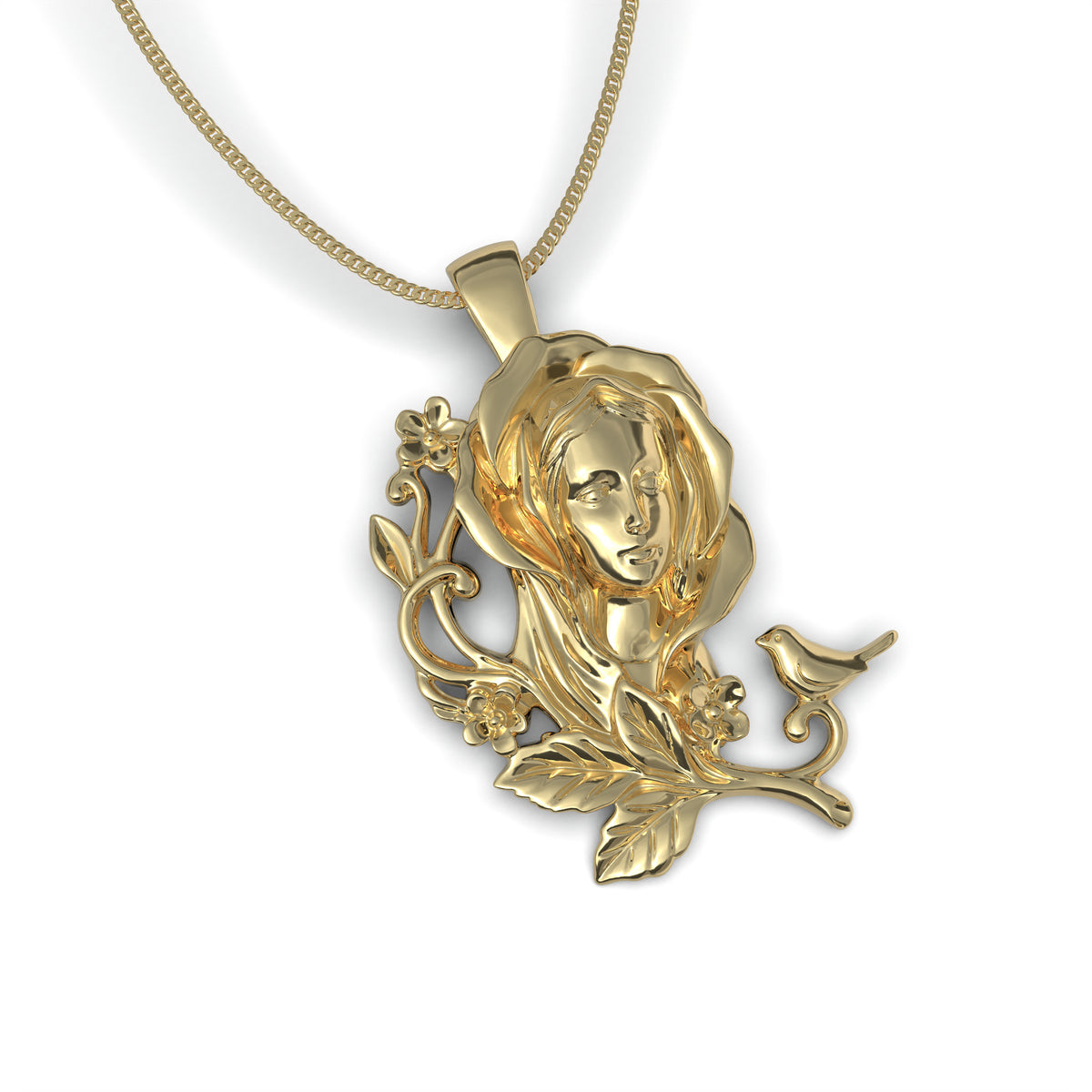Collar de la Virgen Maria Plata 950 | Luya Joyería