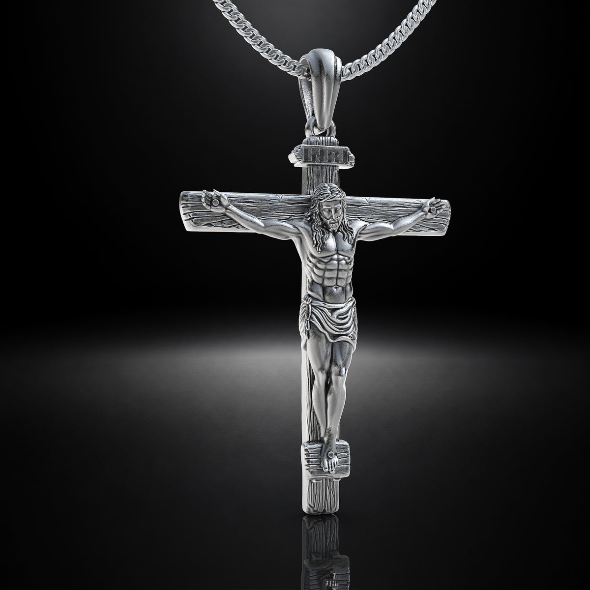 Collar de Cristo Inri Plata 950 | Luya Joyería