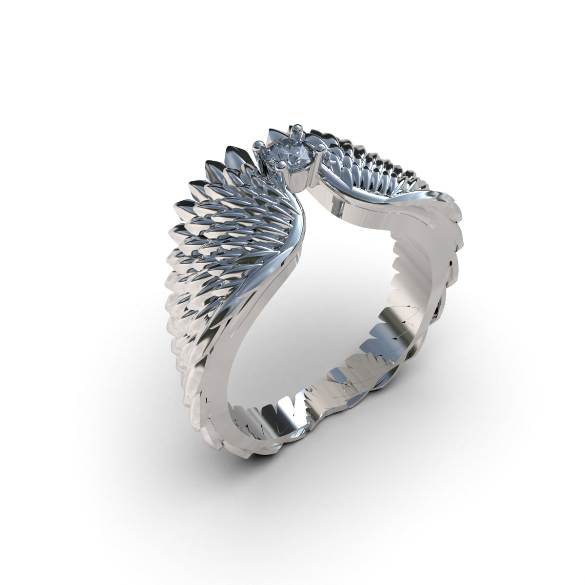 950 Silver Magical Wings Ring | Handmade | Luya Jewelry