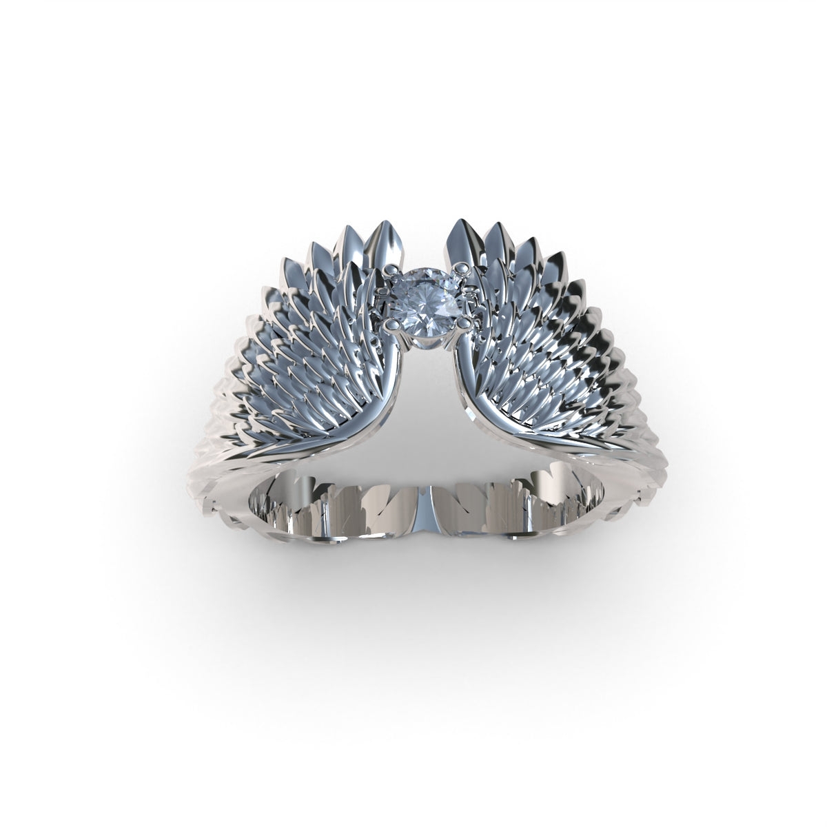 950 Silver Magical Wings Ring | Handmade | Luya Jewelry