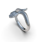 Cargue la imagen en el visor de la galería, Anillo Serpiente Escamosa