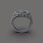 Cargue la imagen en el visor de la galería, Anillo Skull Hex