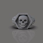 Cargue la imagen en el visor de la galería, Anillo Skull Hex