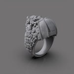 Cargue la imagen en el visor de la galería, Anillo Skull Armor