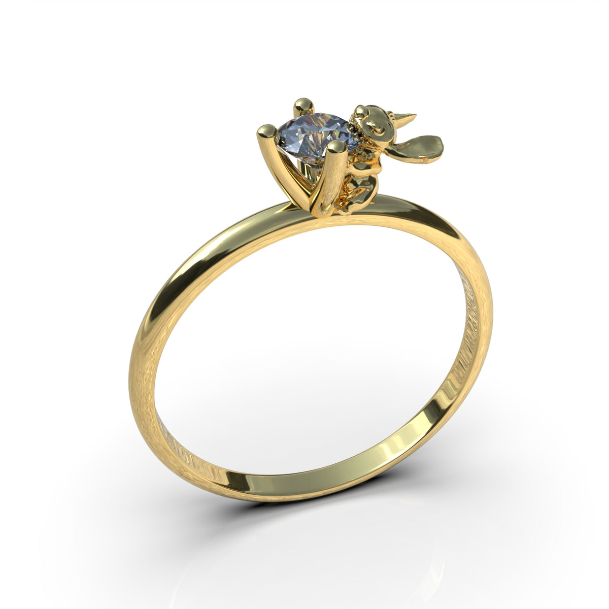 Anillo Stitch en oro 18k sólido