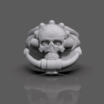 Cargue la imagen en el visor de la galería, Anillo Skull Punk