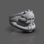 Cargue la imagen en el visor de la galería, Anillo Skull Punk