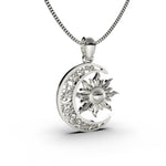 Cargue la imagen en el visor de la galería, Collar Sol y Luna mini