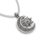 Cargue la imagen en el visor de la galería, Collar Sol y Luna mini