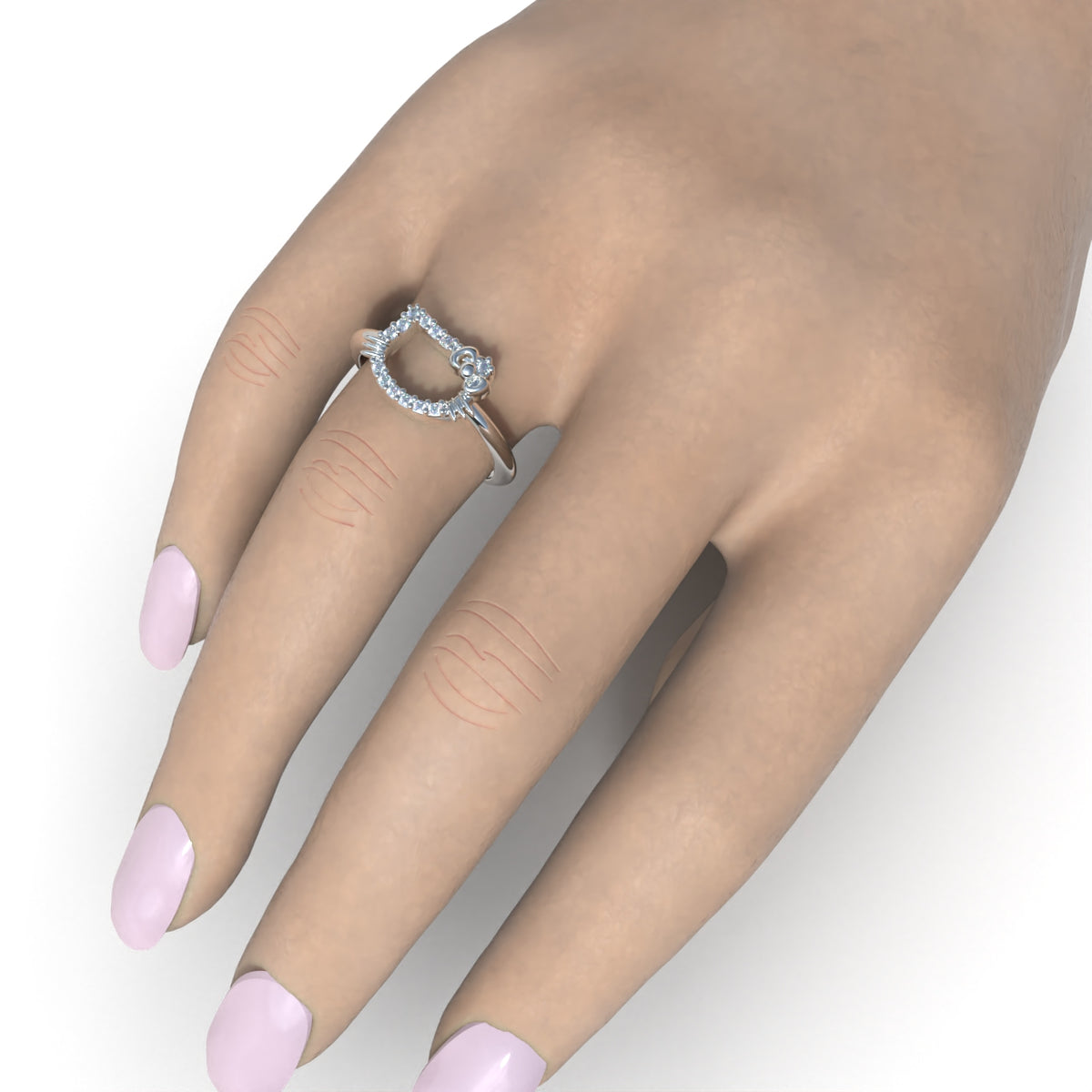 950 Silver Kitty Ring | Handmade | Luya Jewelry