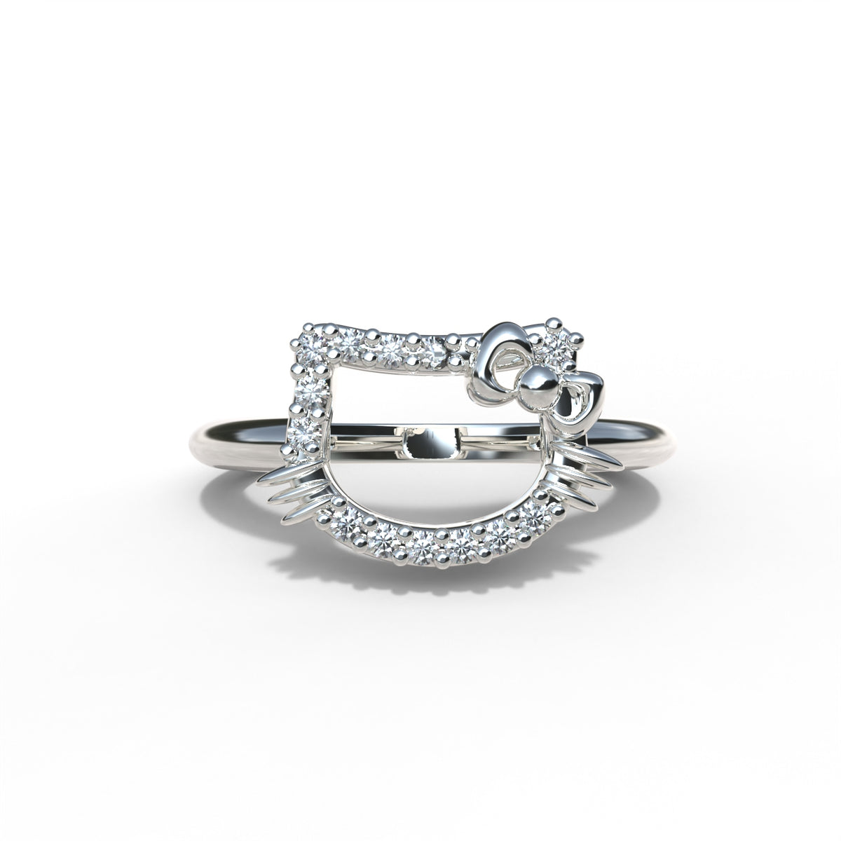 950 Silver Kitty Ring | Handmade | Luya Jewelry