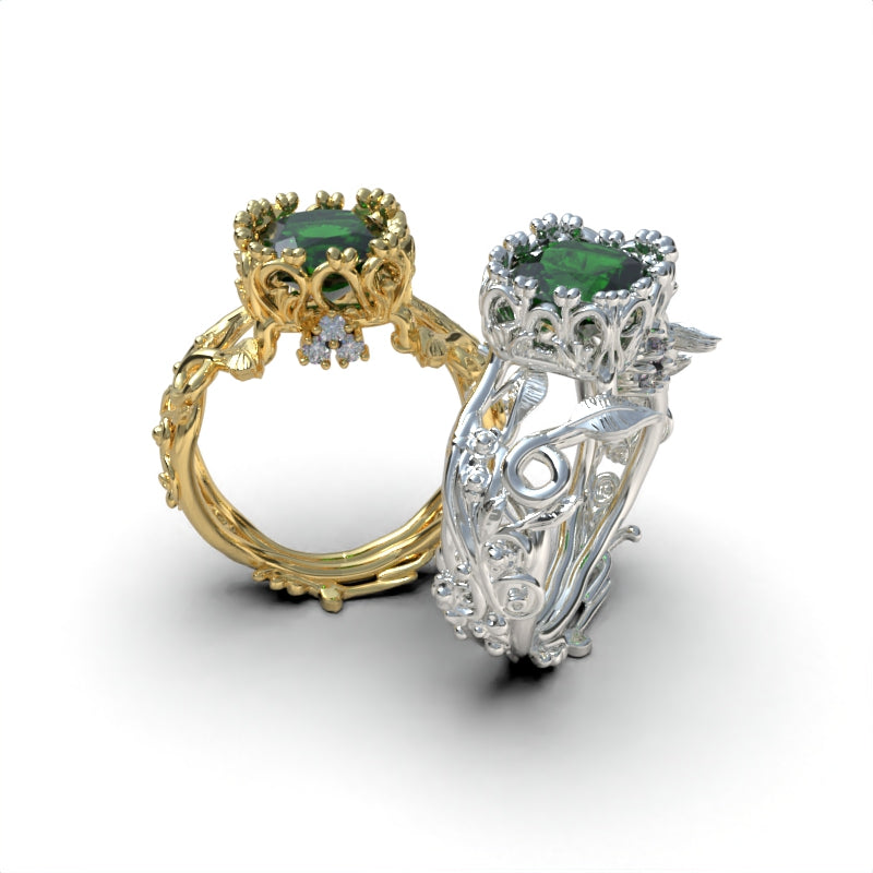 Anillo Naturaleza real Plata 950 | Hecho a Mano | Luya Joyería