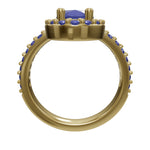 Cargue el modelo 3D en el visor de la Galería, Anillo Oval Cut