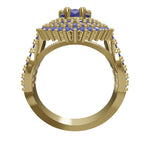 Cargue el modelo 3D en el visor de la Galería, Anillo Divine Drop