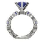 Cargue el modelo 3D en el visor de la Galería, Anillo Dalo con corte circular