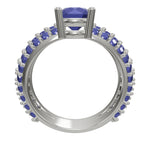 Cargue el modelo 3D en el visor de la Galería, Anillo con tres filas de corte circular