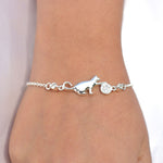 Cargue la imagen en el visor de la galería, Pulsera gato con corte circular